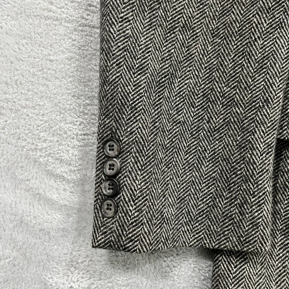 Vintage John Alexander Blazer Mens 38R Wool Tweed 2 Button 90s Preppy‎